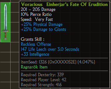 Voracious Einherjars Fate of Erudition